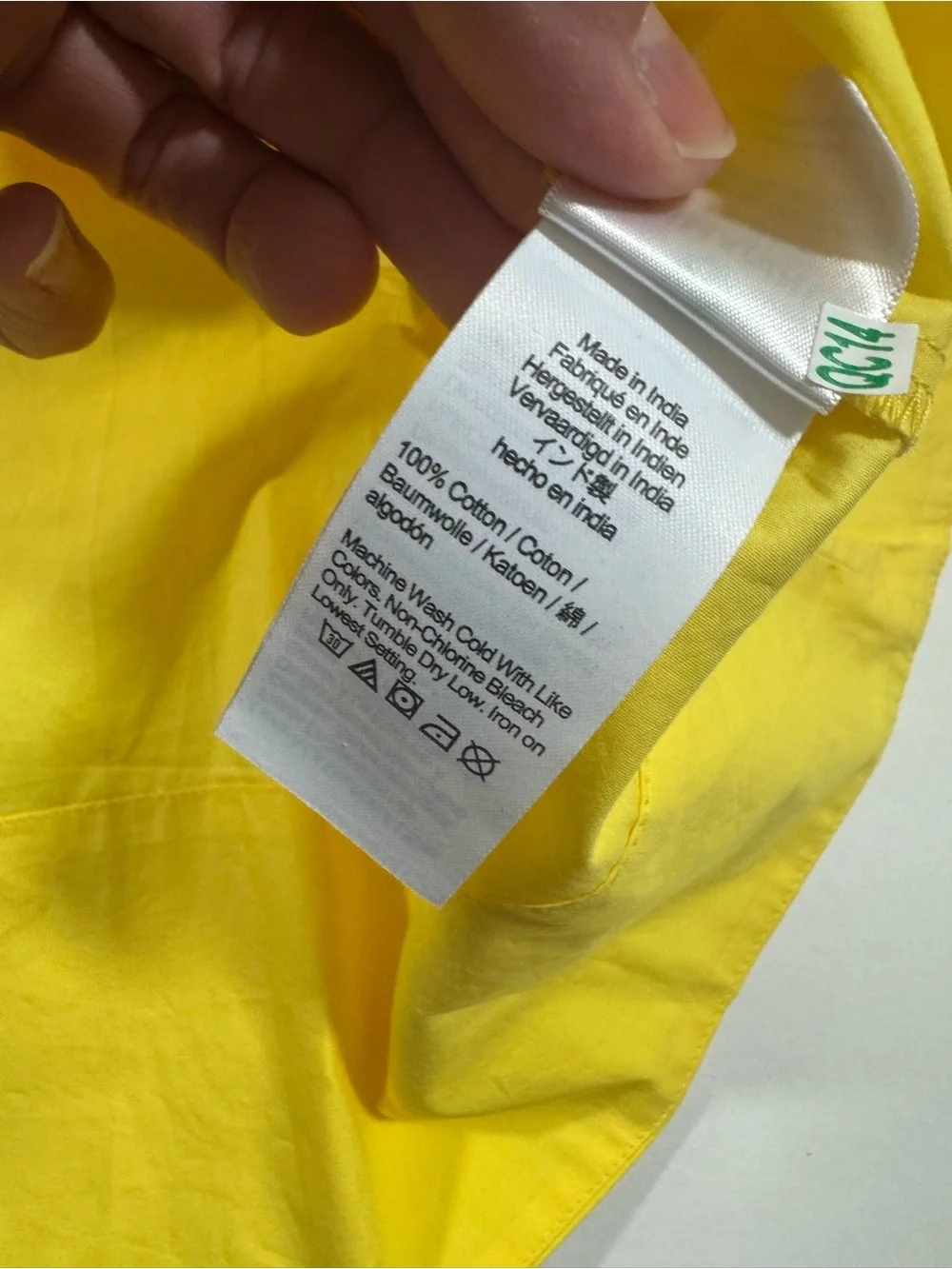 New J Crew Short Sleeve Mini Shirt Dress Cotton Poplin Yellow